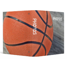 Colorful Basketball Wraparound 1" Photo Album