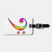 Colorful Bass Clef Bagagelabel (Voorkant horizontaal)