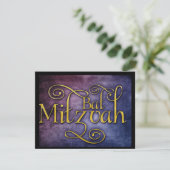 Colorful Bat Mitzvah-ontwerp Kaart (Staand voorkant)