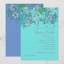 Colorful Bat Mitzvah Silver Star Confetti