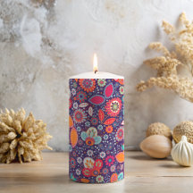 Colorful Batik Illustration Natuur Floral Pattern