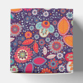 Colorful Batik Illustration Natuur Floral Pattern Bedankdoosjes (Bovenkant)