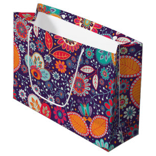Colorful Batik Illustration Natuur Floral Pattern Groot Cadeauzakje