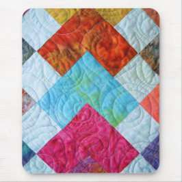 Colorful Batik Quilt Squares Muismat