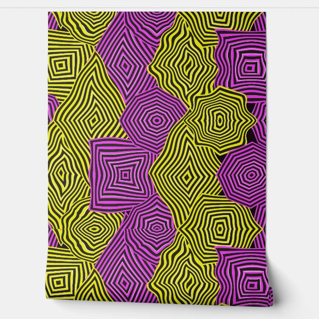 Colorful Bauhaus Geometric Pattern. Behang (Afrollen)