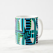 Colorful Bauhaus Geometric Pattern Koffiemok (Voorkant rechts)