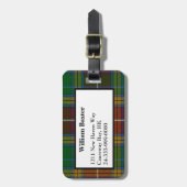 Colorful Baxter Tartan Pset Bagagelabel (Voorkant verticaal)