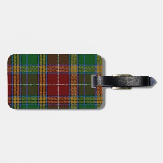 Colorful Baxter Tartan Pset Bagagelabel (Achterkant horizontaal)