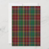 Colorful Baxter Tartan Pset Custom Holiday Party Kaart (Achterkant)