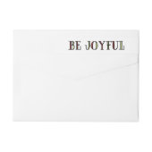 Colorful Be Joyful Holiday Labels (Achterkant)