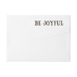 Colorful Be Joyful Holiday Labels