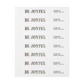 Colorful Be Joyful Holiday Labels (Vel)