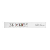 Colorful Be Merry Holiday Labels (Individueel)