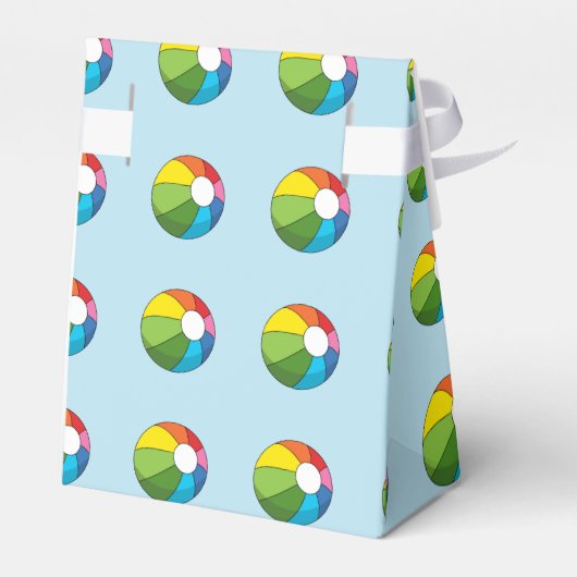 Colorful Beach Ball Bedankdoosjes (Achterkant)