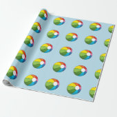 Colorful Beach Ball Cadeaupapier (Uitgerold)