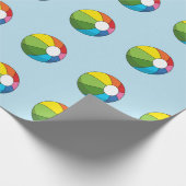 Colorful Beach Ball Cadeaupapier (Hoek)
