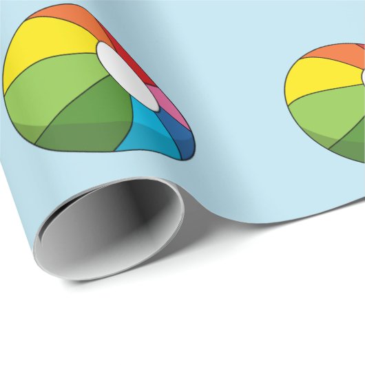Colorful Beach Ball Cadeaupapier (Rol Hoek)
