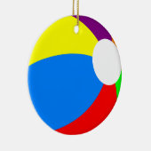 Colorful Beach Ball Double Sided Ornament Round (Rechts)