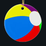 Colorful Beach Ball Double Sided Ornament Round<br><div class="desc">Liefde Beach Ball? Dit afbeelding is voor jou! Fun-afbeelding voor de sportliefhebber.</div>