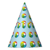 Colorful Beach Ball Feesthoedjes (Voorkant)