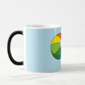 Colorful Beach Ball | jouw namen toevoegen Magische Mok (Links)