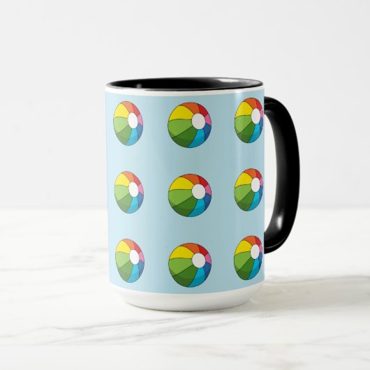 Colorful Beach Ball Mok (Voorkant rechts)