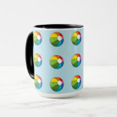 Colorful Beach Ball Mok (Voorkant links)
