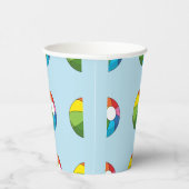 Colorful Beach Ball Papieren Bekers (Rechts)