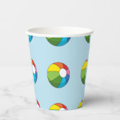 Colorful Beach Ball Papieren Bekers (Voorkant)