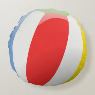 Colorful Beach Ball Pillow Rond Kussen
