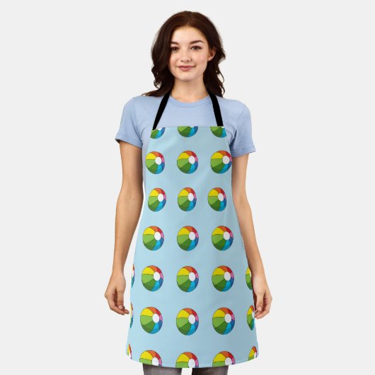 Colorful Beach Ball Schort (Gedragen)