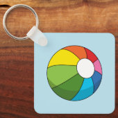 Colorful Beach Ball Sleutelhanger (Voorkant)