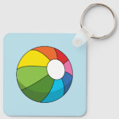 Colorful Beach Ball Sleutelhanger (Achterkant)