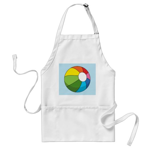 Colorful Beach Ball Standaard Schort (Voorkant)