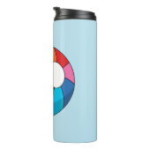 Colorful Beach Ball Thermosbeker (Geroteerd rechts)