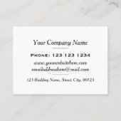 Colorful Beach Holiday Scene Travel Agent Visitekaartje (Achterkant)