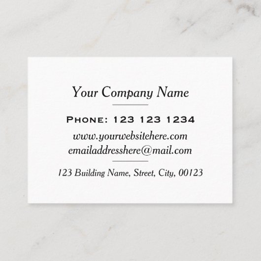 Colorful Beach Holiday Scene Travel Agent Visitekaartje (Achterkant)