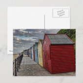 Colorful Beach Huts Briefkaart (Voorkant / Achterkant)