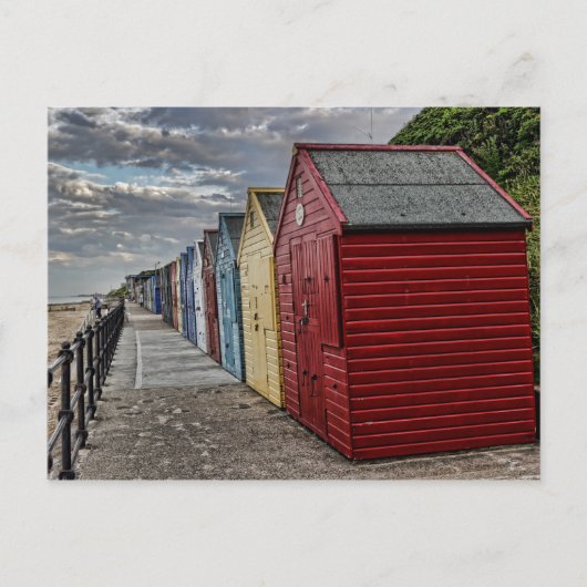 Colorful Beach Huts Briefkaart (Voorkant)