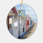 Colorful Beach Huts Keramisch Ornament (Links)