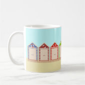 Colorful Beach Huts Summer Koffiemok (Links)