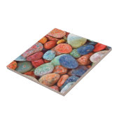 Colorful Beach Pebbles Smooth Stones Rocks Patroon Tegeltje (Zijkant)