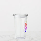 Colorful Beach Thleed  Acryl Drinkbeker (Rechts)