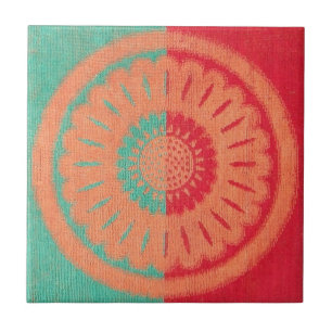 Colorful Beach Towel-ontwerp Tegeltje