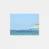 Colorful Beach Umbrella Oceanview Post-it® Notes (Voorkant)