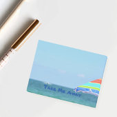 Colorful Beach Umbrella Oceanview Post-it® Notes