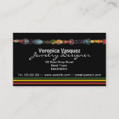 Colorful Beads Jewelry Visitekaartje (Achterkant)