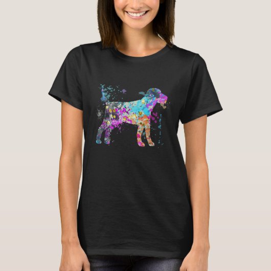 Colorful Beagle   Dog Beagle T-shirt (Voorkant)