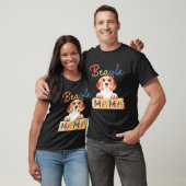 Colorful Beagle Mama  Dog Mom T-shirt (Unisex)