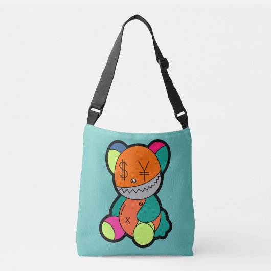Colorful bear crossbody tas (Voorkant)